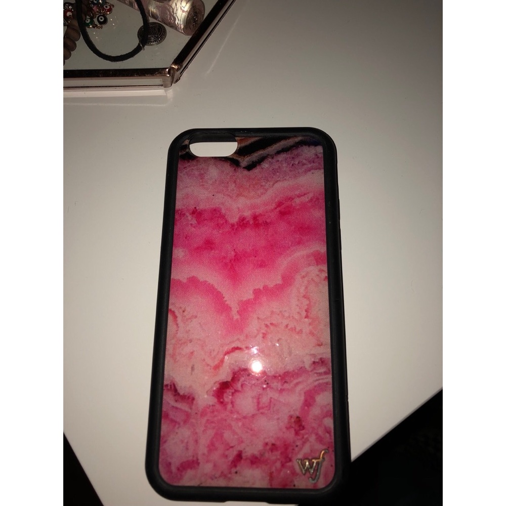 Pink Marble Wildflower iphone 6 6s case